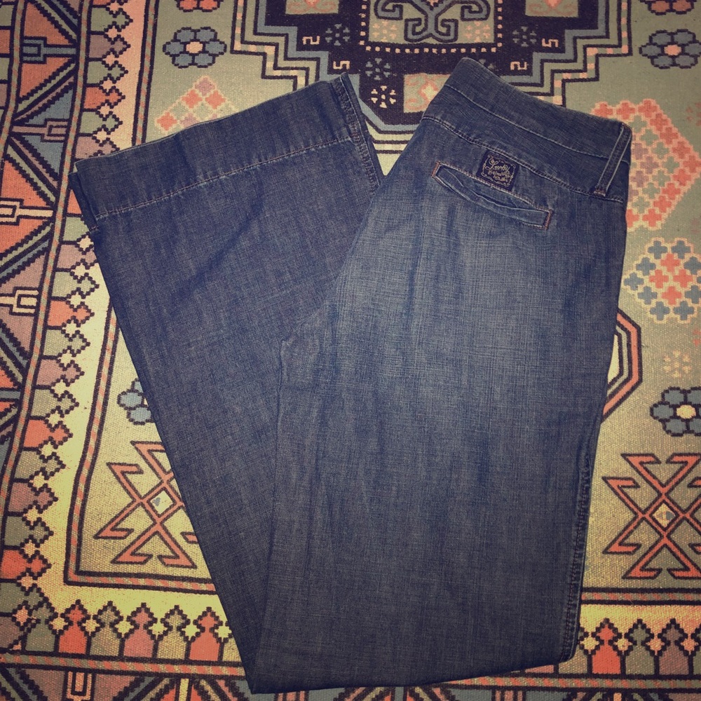 Lucky brand wide leg jeans